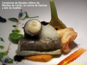 canelones de bacalao