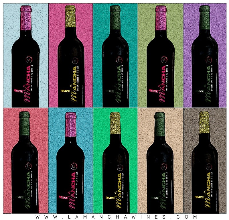 Botellas-vino-de-La-Mancha-Andy-Warhol