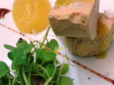 foie de pato y mermelada micuit de hígado graso de pato