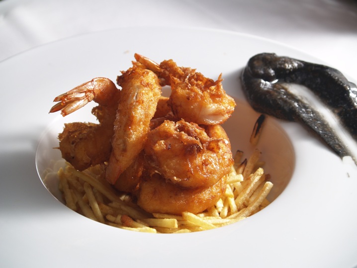 Gambas en tempura Gambas en tempura