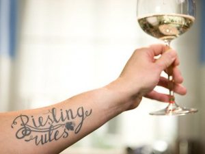 Wine tattoo - name