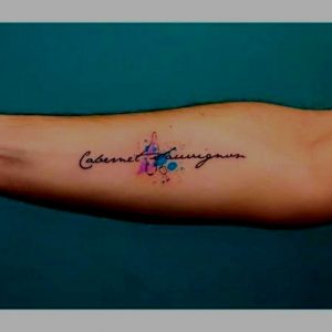 Wine tattoo - name