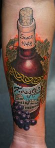 Wine Tattoo - bottle