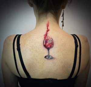 Wne tattoo - glass