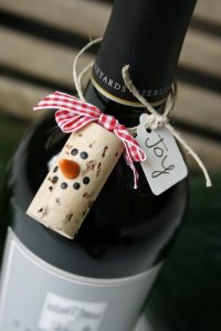 Christmas DIY cork bottle