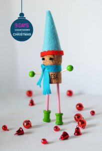 Christmas DIY cork elf