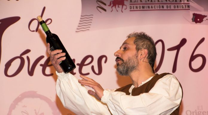 Don Quijote en la presentación de los vinos jóvenes 2016 DO La Mancha