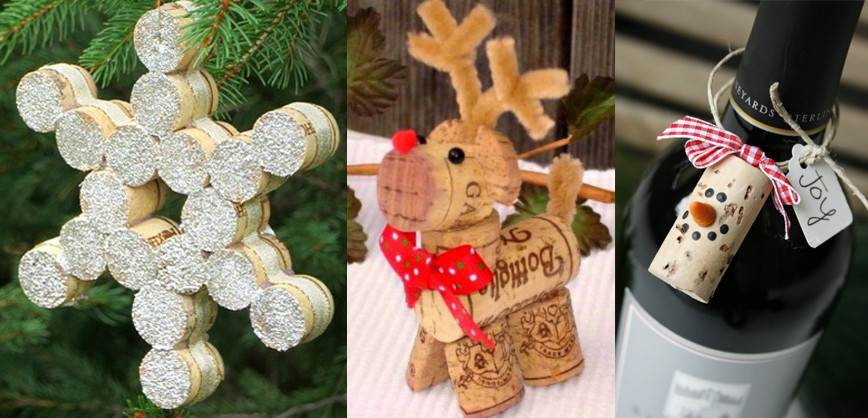 10 DIY wine cork Christmas decoration ideas - La Mancha Wines