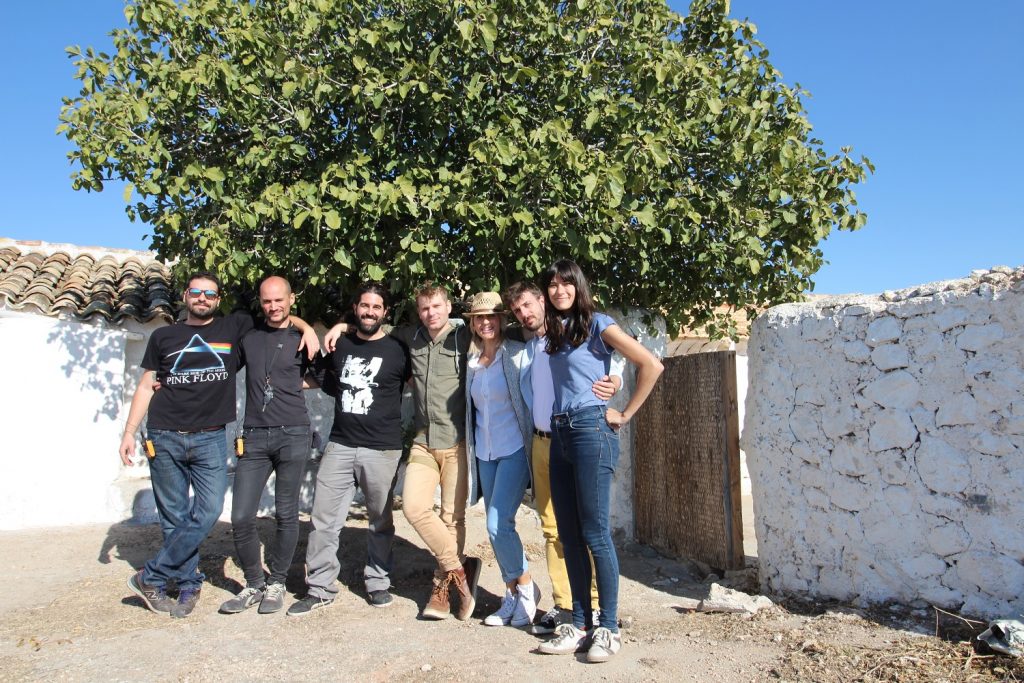 Equipo de rodaje del spot 'Las cosas por su nombre' para los vinos DO La Mancha