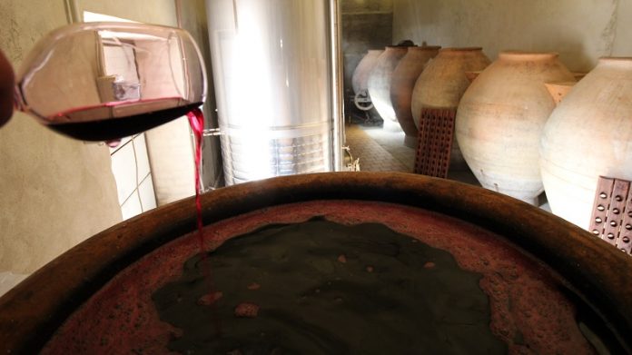 Historia de un vino tinto en la tinaja