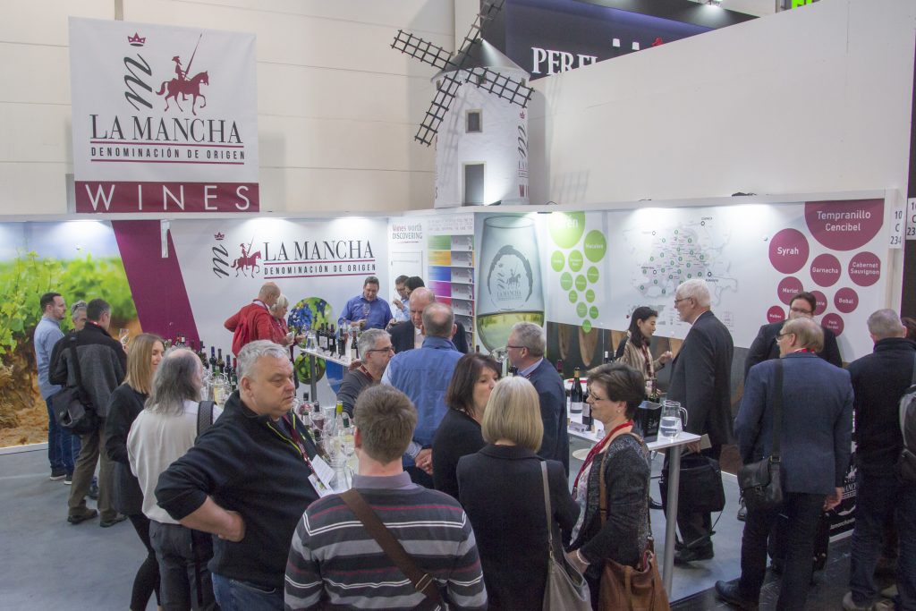 Stand de los vinos DO La Mancha en Prowein