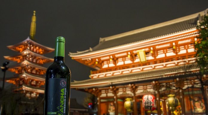 Un vino Do La Mancha en Japón