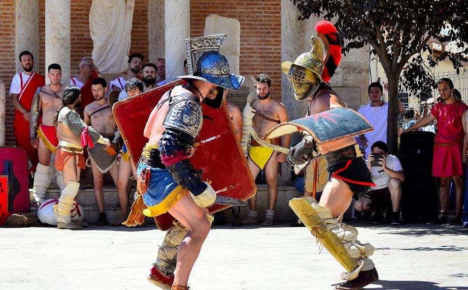 Recreación de luchas gladiadoras en Alhambra. Imagen de Jesús Gómez