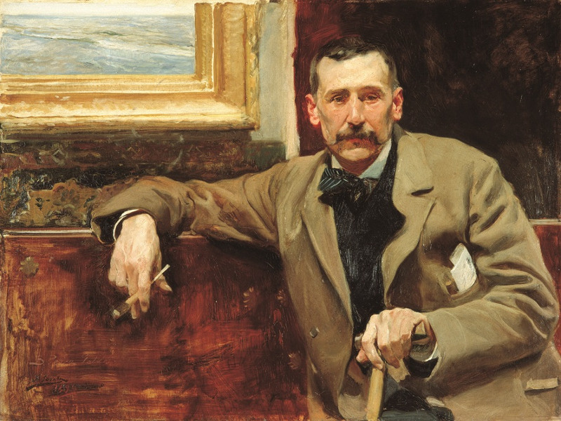 Retrato de Perez Galdos por Joaquín Sorolla en 1894