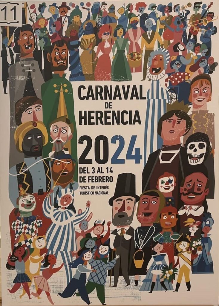 Cartel carnaval Herencia 2024