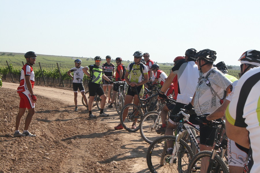 Los participantes hicieron paradas en los viñedos en una ruta realizada en 2014