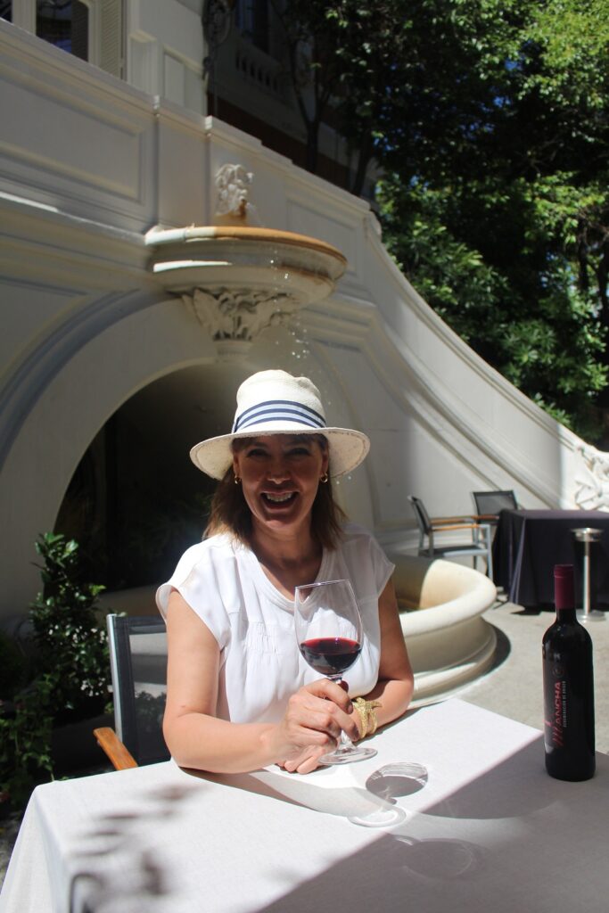 Mabel Lozano se define como una gran aficionada al vino