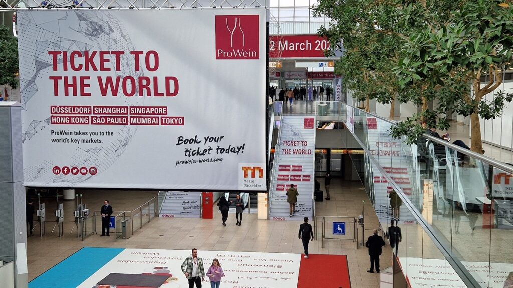 Hall de bienvenida a Prowein 2023