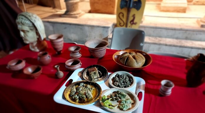 Recreación de un menú romano. Asociación cultural 'Alhambra Tierra Roja'