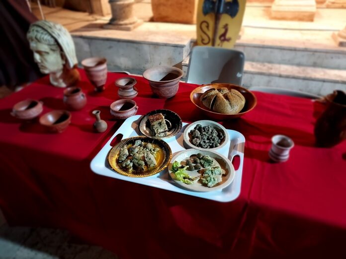 Recreación de un menú romano. Asociación cultural 'Alhambra Tierra Roja'