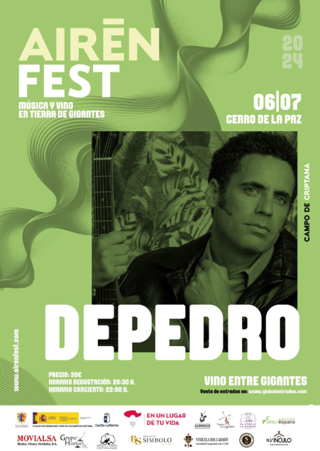 Cartel del concierto de DePedro