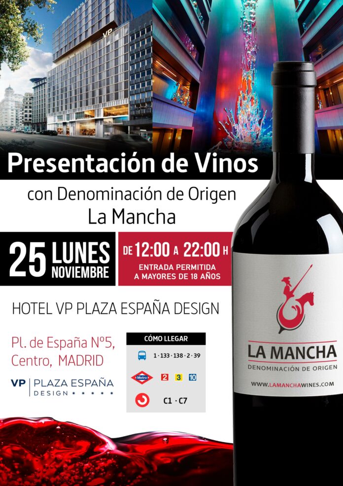 Cartel de la presentación vinos jóvenes en Madrid