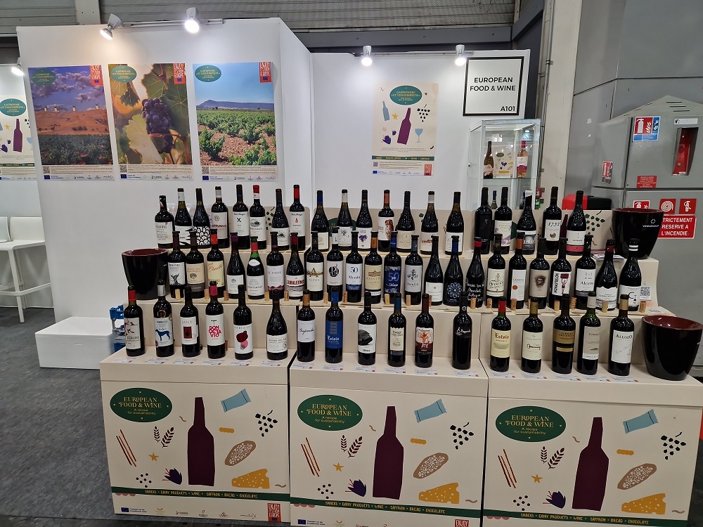 Algunos de los vinos DO La Mancha catados en Wine Paris 2025