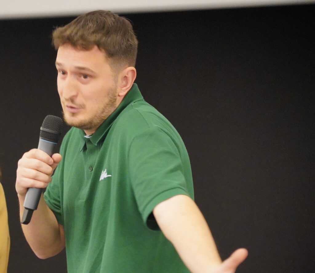 Álvaro Casares, en la presentación del corto 'La piscina vacía' de Pablo Conde