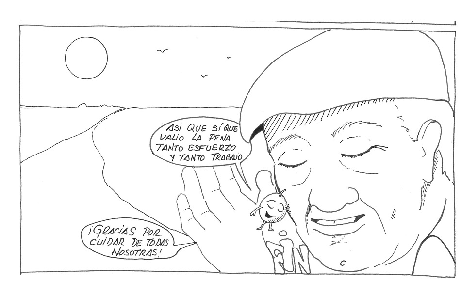 Extracto de la tira cómica ganadora, por José Luis Toribio