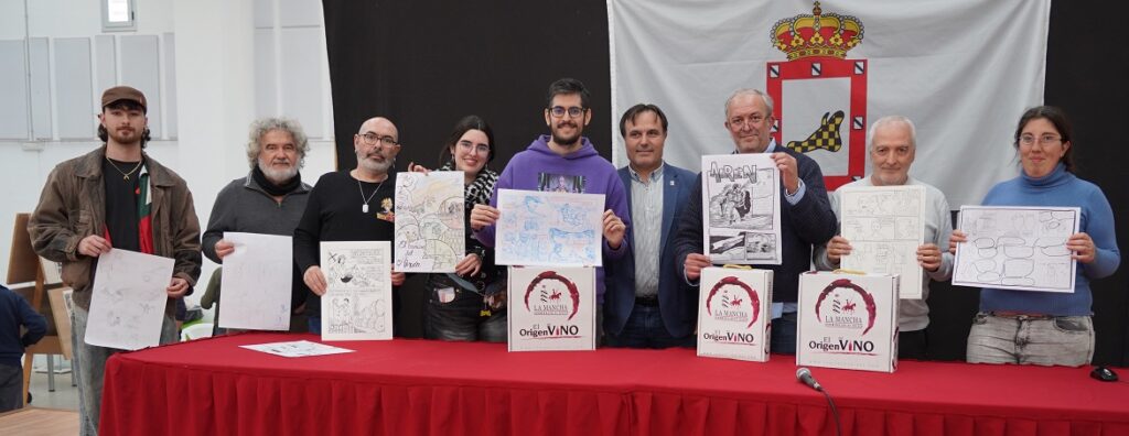 Ganadores y participantes del IV Concurso de Tira Cómica 'Vinos de La Mancha'