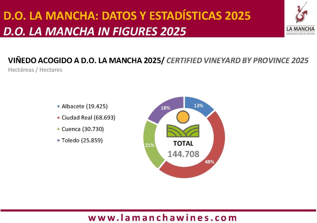 VIÑEDO ACOGIDO A D.O. LA MANCHA 2025