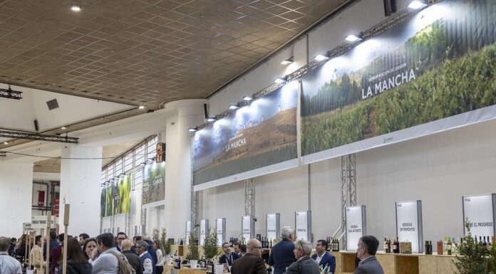 Pabellón de los vinos DO La Mancha en la BWW 2026