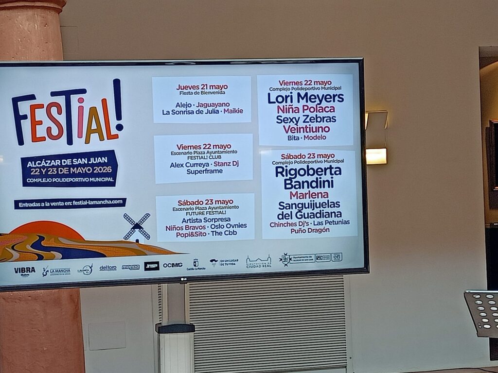 Cartel por días del Festial 2026