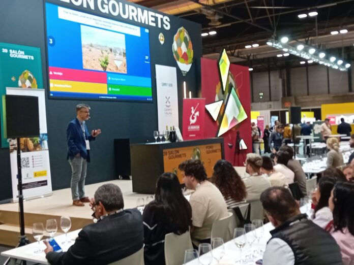 En un momento de la cata kahoot en Salón Gourmets de Madrid