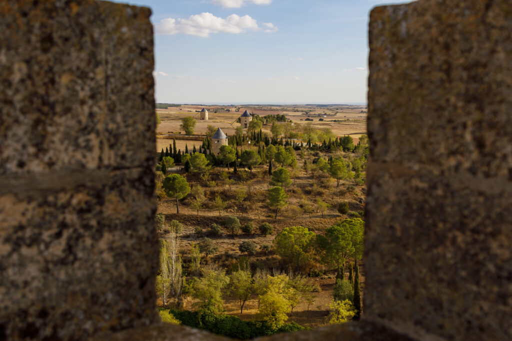 Imagen desde el interior del castillo de Belmonte
