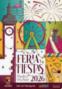 Cartel ferias de Pedro Muñoz 2026