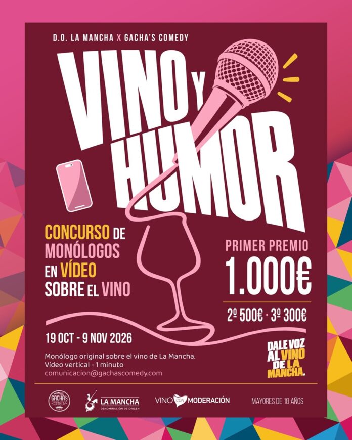 Cartel muro - Vino y humor Cartel muro - Vino y humor